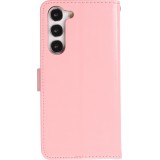 Hülle Samsung Galaxy S25 - Premium Flip Leder Tasche - Hellrosa