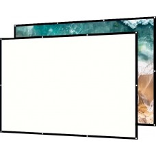 Doppelseitige 16:9 Projektionsleinwand mit pflegeleichtem, bügelbarem Stoff (72 Zoll, 182 cm)