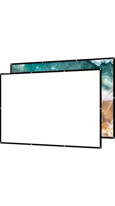 Doppelseitige 16:9 Projektionsleinwand mit pflegeleichtem, bügelbarem Stoff (150 Zoll, 381 cm)