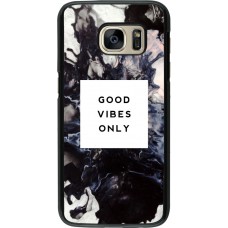 Hülle Samsung Galaxy S7 -  Marble Good Vibes Only