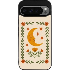 Google Pixel 9 Pro XL Case Hülle - Silikon schwarz Half moon stamp 2026