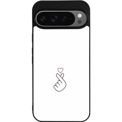 Google Pixel 9 Pro XL Case Hülle - Silikon schwarz Valentine 2024 heat by Millennials