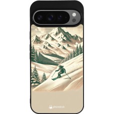 Google Pixel 9 Pro XL Case Hülle - Silikon schwarz Vintage Skiberg