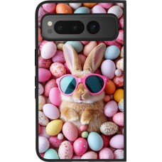 Google Pixel Fold Case Hülle - Silikon schwarz Easter 2026 Rabbit fun