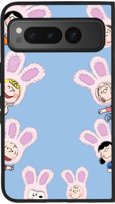 Google Pixel Fold Case Hülle - Silikon schwarz Easter 2026 Snoopy