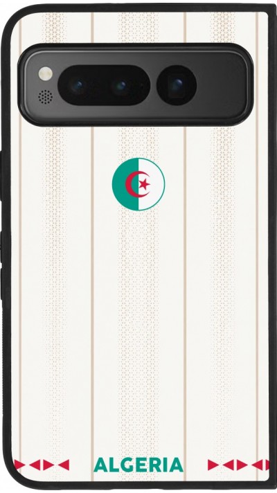Google Pixel Fold Case Hülle - Silikon schwarz Algerien 2026 personalisierbares Fussballtrikot