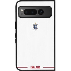 Google Pixel Fold Case Hülle - Silikon schwarz England 2026 personalisierbares Fussballtrikot