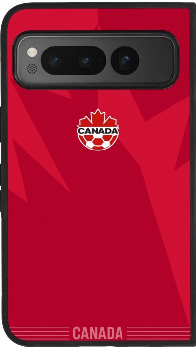 Google Pixel Fold Case Hülle - Silikon schwarz Kanada 2026 personalisierbares Fussballtrikot