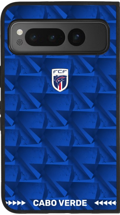 Google Pixel Fold Case Hülle - Silikon schwarz Kap Verde 2026 personalisierbares Fussballtrikot