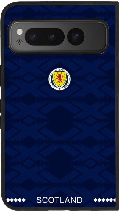 Google Pixel Fold Case Hülle - Silikon schwarz Schottland 2026 personalisierbares Fussballtrikot