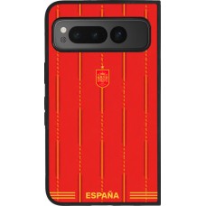 Google Pixel Fold Case Hülle - Silikon schwarz Spanien 2026 personalisierbares Fussballtrikot