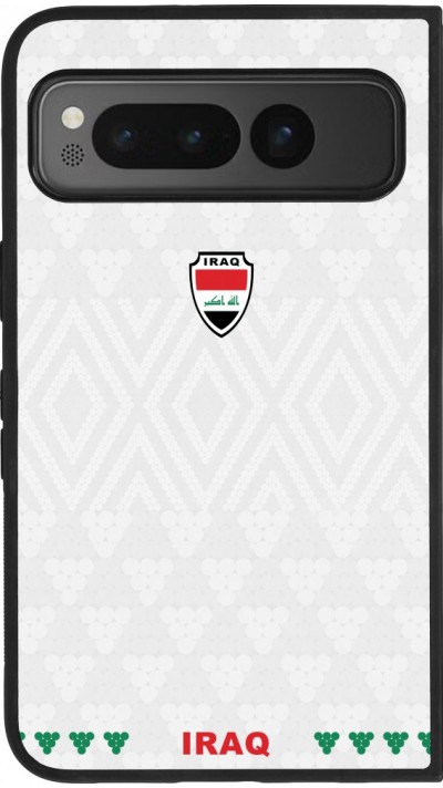 Google Pixel Fold Case Hülle - Silikon schwarz Irak 2026 personalisierbares Fussballtrikot