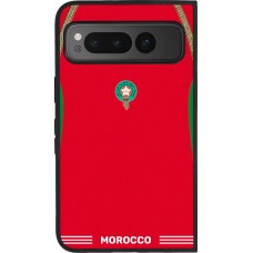 Google Pixel Fold Case Hülle - Silikon schwarz Marokko 2026 personalisierbares Fussballtrikot