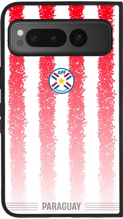 Google Pixel Fold Case Hülle - Silikon schwarz Paraguay 2026 personalisierbares Fussballtrikot