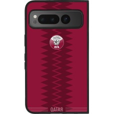 Google Pixel Fold Case Hülle - Silikon schwarz Qatar 2026 personalisierbares Fussballtrikot