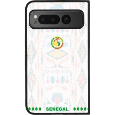 Google Pixel Fold Case Hülle - Silikon schwarz Senegal 2026 personalisierbares Fussballtrikot