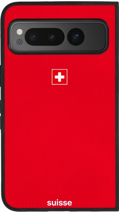 Google Pixel Fold Case Hülle - Silikon schwarz Schweiz 2026 personalisierbares Fussballtrikot