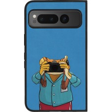 Google Pixel Fold Case Hülle - Silikon schwarz Frog with camera DTMF