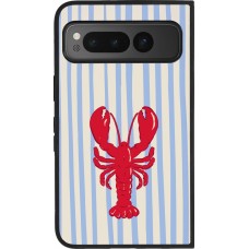 Google Pixel Fold Case Hülle - Silikon schwarz Red lobster 2026