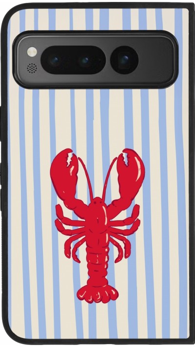 Google Pixel Fold Case Hülle - Silikon schwarz Red lobster 2026