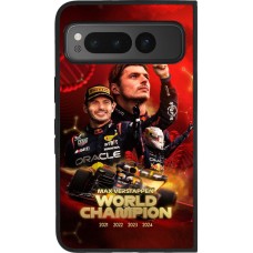 Google Pixel Fold Case Hülle - Silikon schwarz Max Verstappen Champion 2023