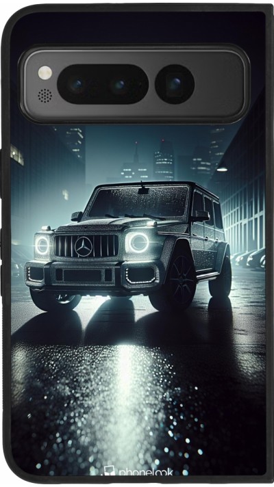 Google Pixel Fold Case Hülle - Silikon schwarz Mercedes G AMG Nacht