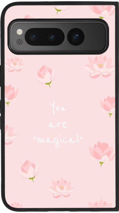 Google Pixel Fold Case Hülle - Silikon schwarz Mom 2023 your are magical