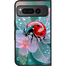 Google Pixel Fold Case Hülle - Silikon schwarz Ladybird in bloom Spring 2026
