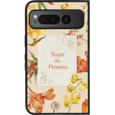 Google Pixel Fold Case Hülle - Silikon schwarz Trust the process Spring 2026