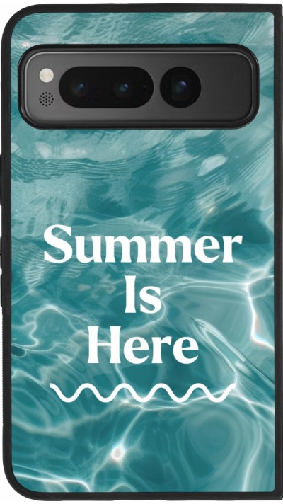 Coque Google Pixel Fold - Silicone rigide noir Summer 2025 Summer is here