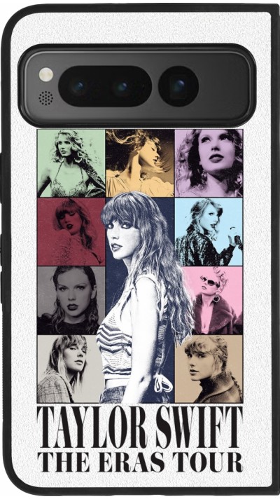Coque Google Pixel Fold - Silicone rigide noir Taylor Swift The Eras Tour