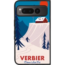 Google Pixel Fold Case Hülle - Silikon schwarz Verbier Cabane Mont-Fort