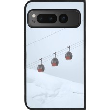 Google Pixel Fold Case Hülle - Silikon schwarz Winter 22 ski lift