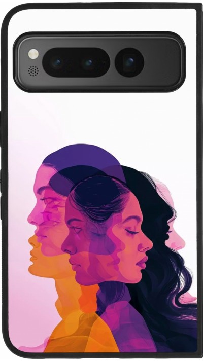 Google Pixel Fold Case Hülle - Silikon schwarz Womens day 2026 10