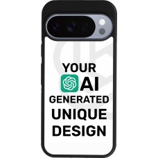 Google Pixel 10 / Pixel 10 Pro Case Hülle - Silikon schwarz Weltweit einzigartig erstellt dank Deiner Kreativität und künstlicher Intelligenz (KI)
