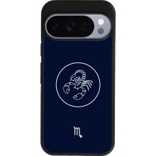 Coque Google Pixel 10 / Pixel 10 Pro - Silicone rigide noir Astrologie Scorpion
