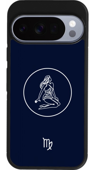 Coque Google Pixel 10 / Pixel 10 Pro - Silicone rigide noir Astrologie Vierge