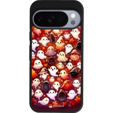 Google Pixel 10 / Pixel 10 Pro Case Hülle - Silikon schwarz Gespenster Herbst niedlich