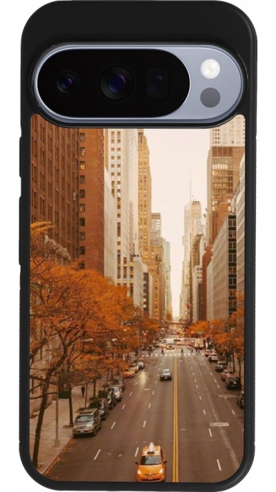 Coque Google Pixel 10 / Pixel 10 Pro - Silicone rigide noir Autumn 2024 New York city