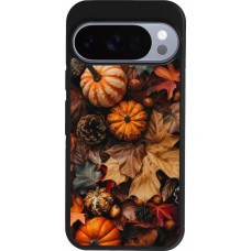 Coque Google Pixel 10 / Pixel 10 Pro - Silicone rigide noir Autumn 25 Pumpkin