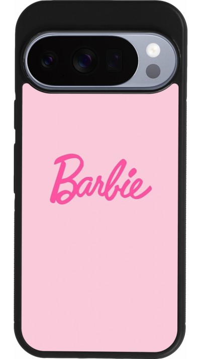 Coque Google Pixel 10 / Pixel 10 Pro - Silicone rigide noir Barbie Text
