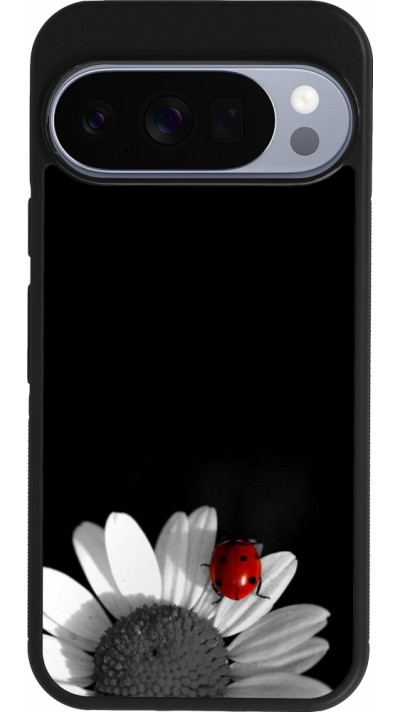 Coque Google Pixel 10 / Pixel 10 Pro - Silicone rigide noir Black and white Cox