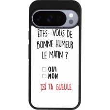 Coque Google Pixel 10 / Pixel 10 Pro - Silicone rigide noir Bonne humeur matin