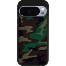 Coque Google Pixel 10 / Pixel 10 Pro - Silicone rigide noir Camouflage 3