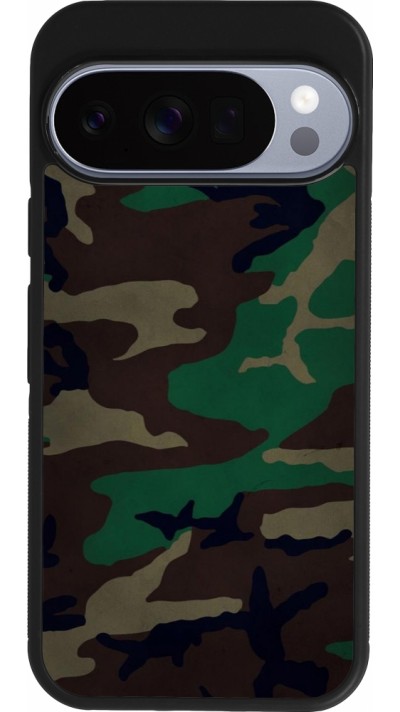 Coque Google Pixel 10 / Pixel 10 Pro - Silicone rigide noir Camouflage 3