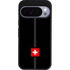 Google Pixel 10 / Pixel 10 Pro Case Hülle - Silikon schwarz Kanton CH schwarz
