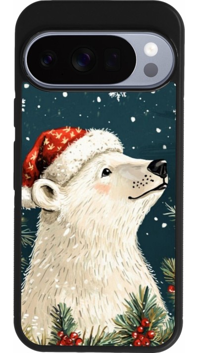 Google Pixel 10 / Pixel 10 Pro Case Hülle - Silikon schwarz Christmas 25 Bear