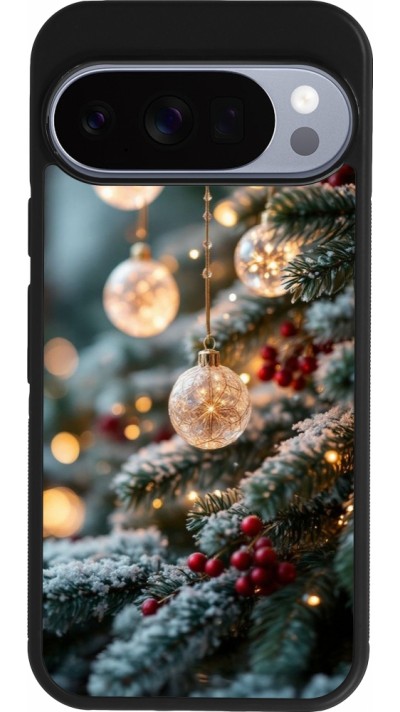 Google Pixel 10 / Pixel 10 Pro Case Hülle - Silikon schwarz Christmas 25 Xmas Decorated Tree