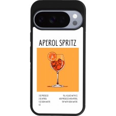 Coque Google Pixel 10 / Pixel 10 Pro - Silicone rigide noir Cocktail recette Aperol Spritz
