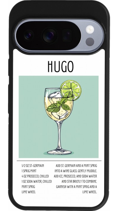 Google Pixel 10 / Pixel 10 Pro Case Hülle - Silikon schwarz Cocktail Rezept Hugo